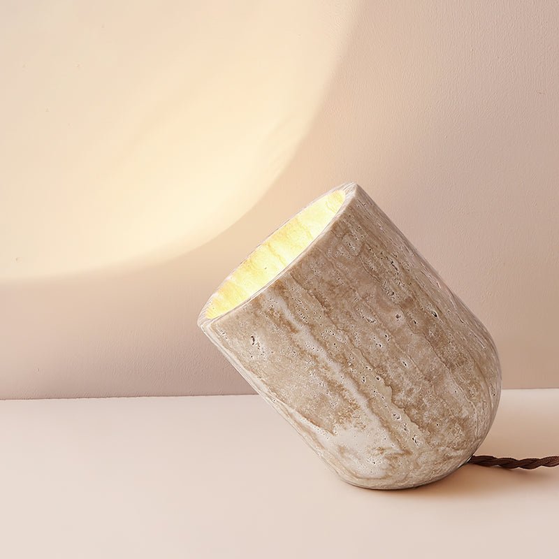 Amidori Table Lamp | Yellow Travertine | Indoor