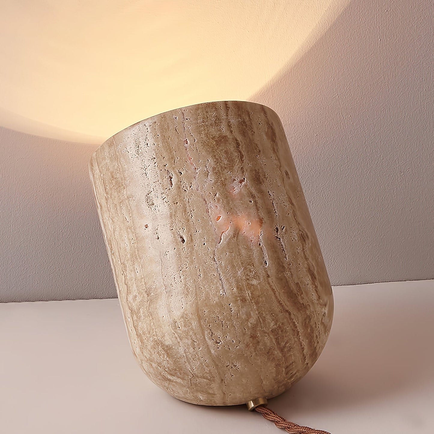 Amidori Table Lamp | Yellow Travertine | Indoor