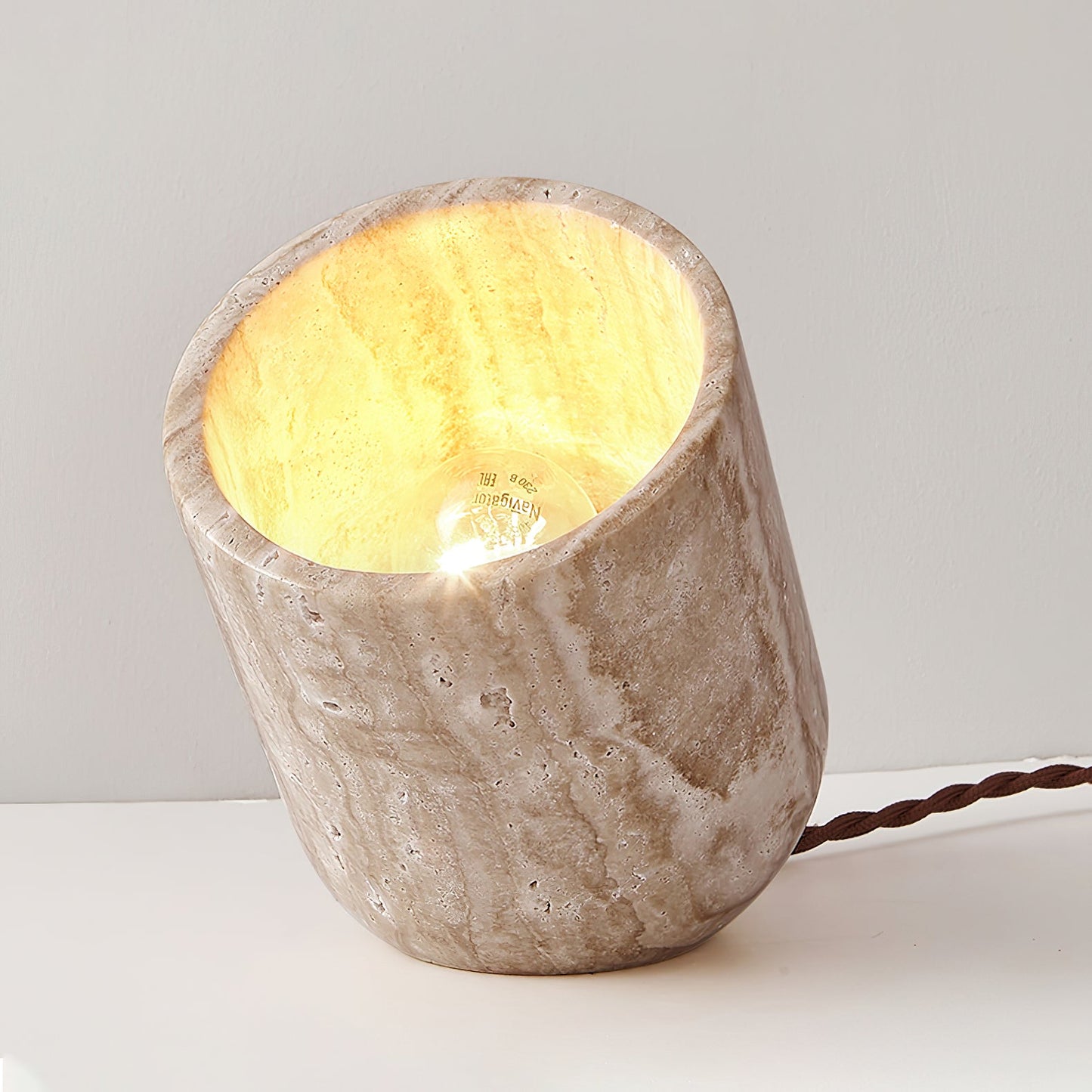 Amidori Table Lamp | Yellow Travertine | Indoor