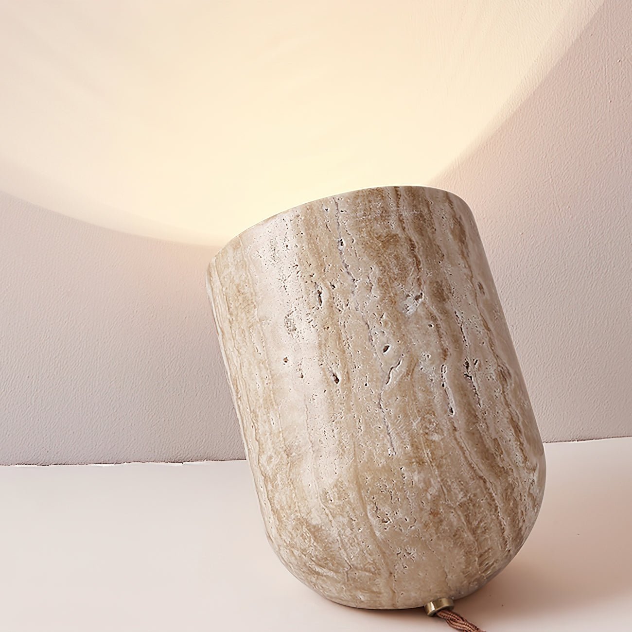 Amidori Table Lamp | Yellow Travertine | Indoor
