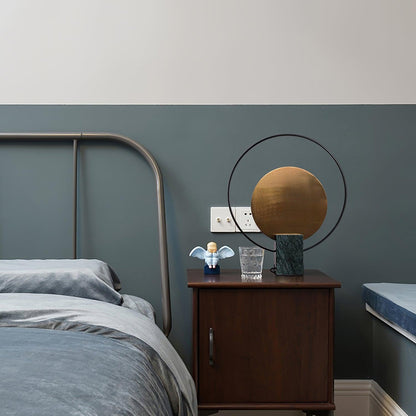 Amos Camden Table Lamp | Metal & Marble | Black/Gold