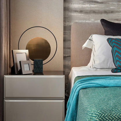 Amos Camden Table Lamp | Metal & Marble | Black/Gold
