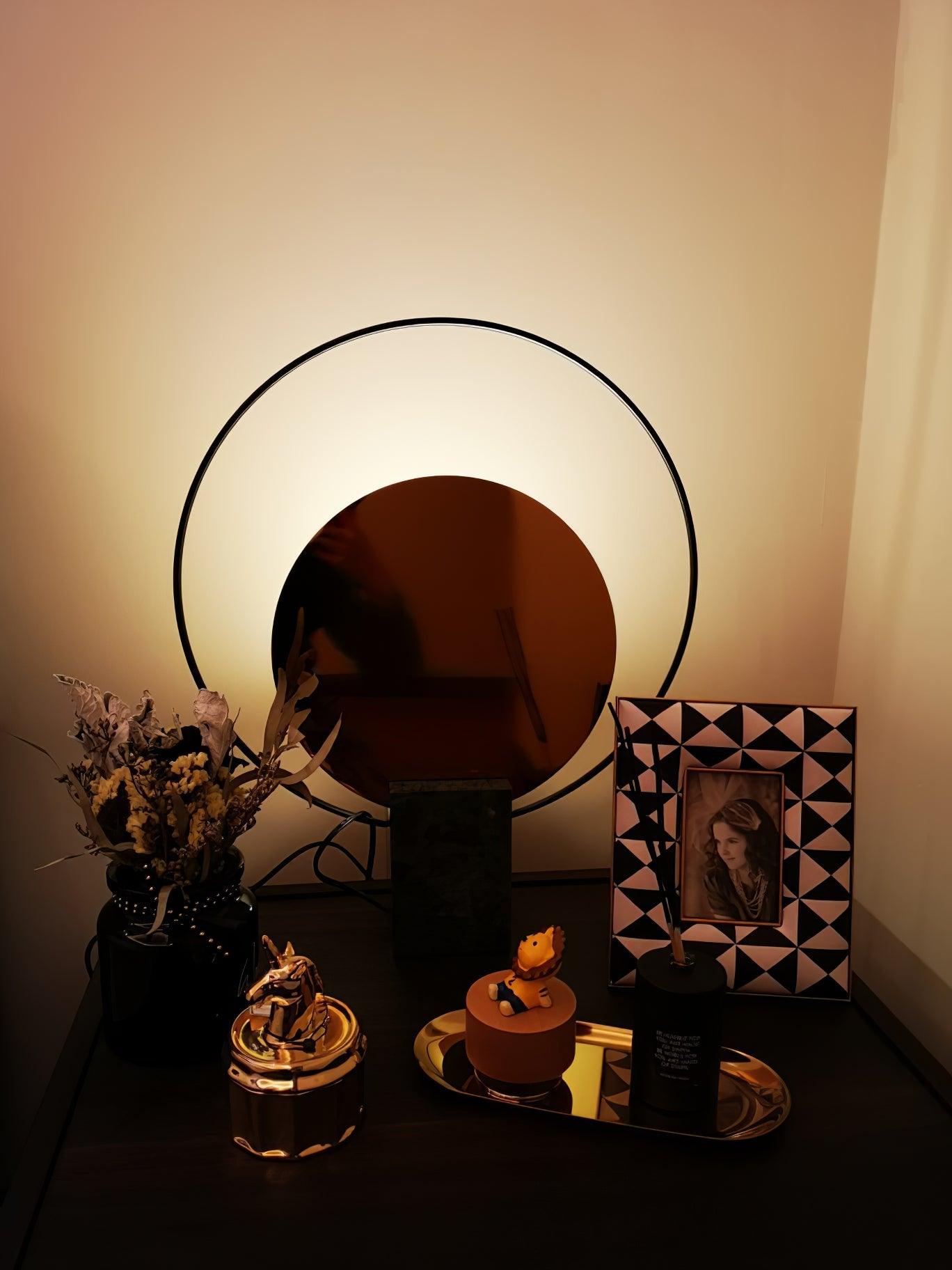 Amos Camden Table Lamp | Metal & Marble | Black/Gold