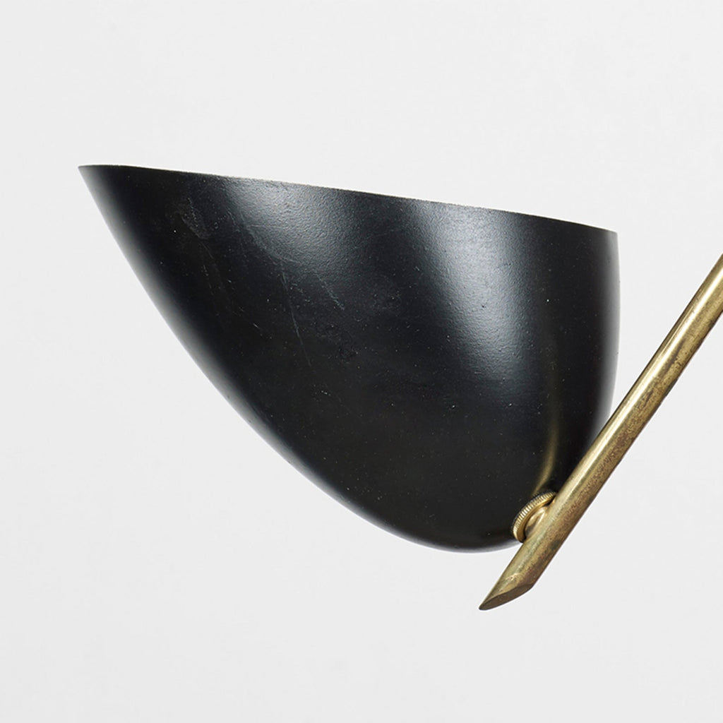 Angelo Lelii Pendant Light | Brass & Black Metal | 50cm Diameter