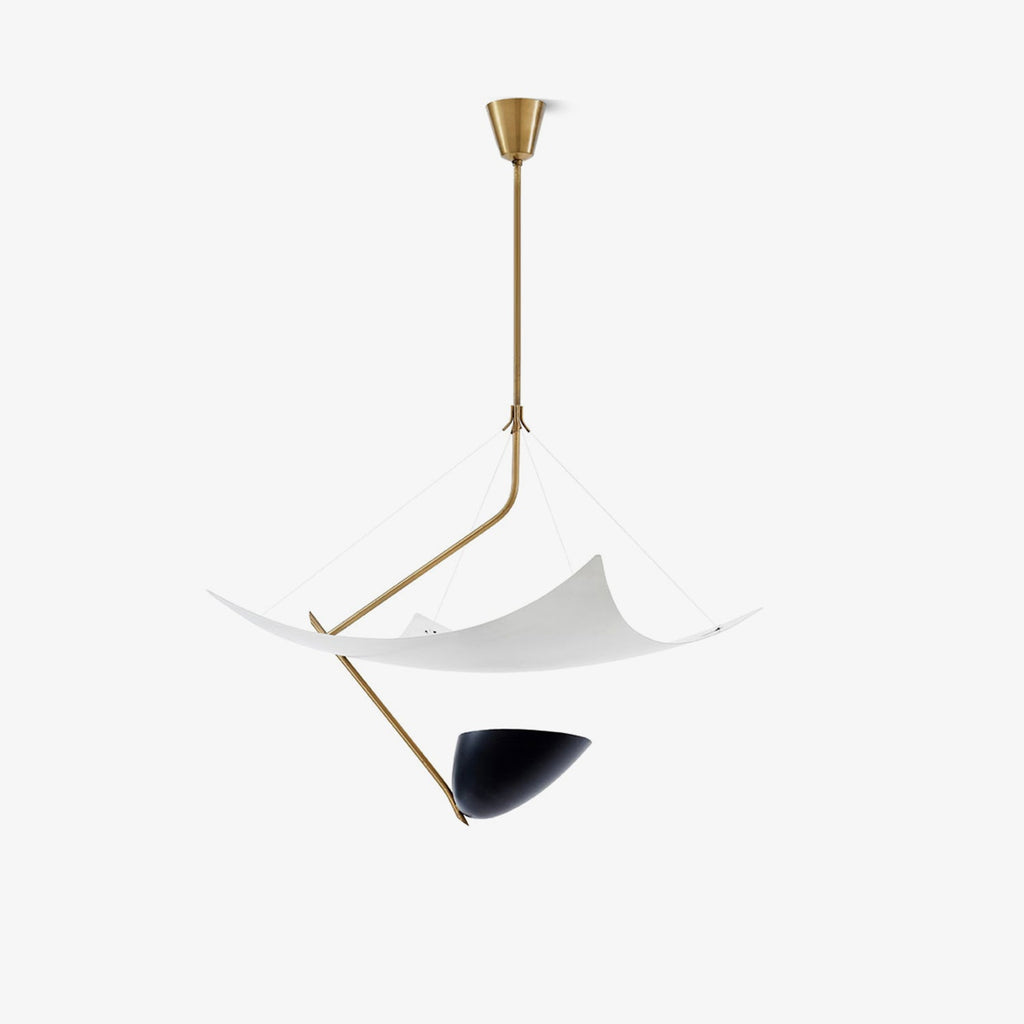 Angelo Lelii Pendant Light | Brass & Black Metal | 50cm Diameter