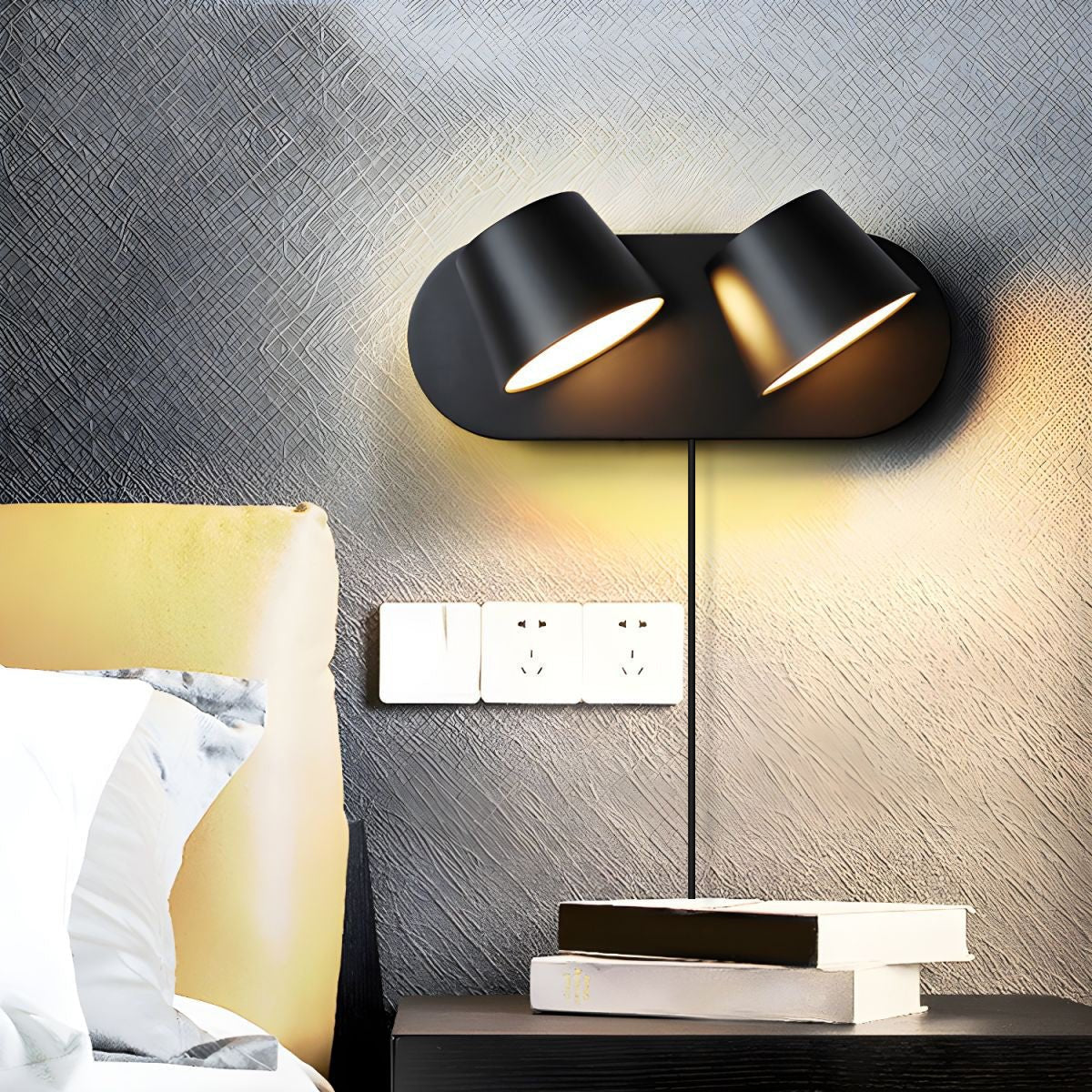 Angle Adjustable Wall Lamp | LED Sconce | Black or White