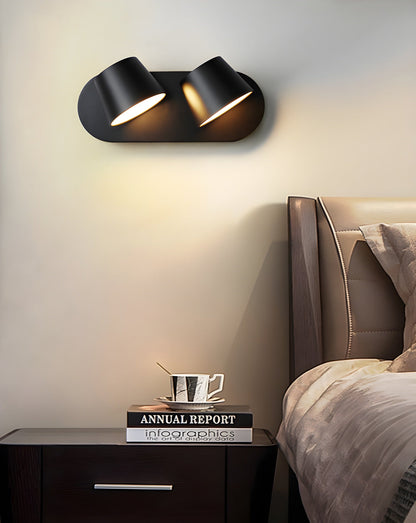 Angle Adjustable Wall Lamp | Metal & Acrylic | Black or White