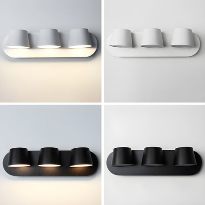 Angle Adjustable Wall Lamp | Metal & Acrylic | Black or White