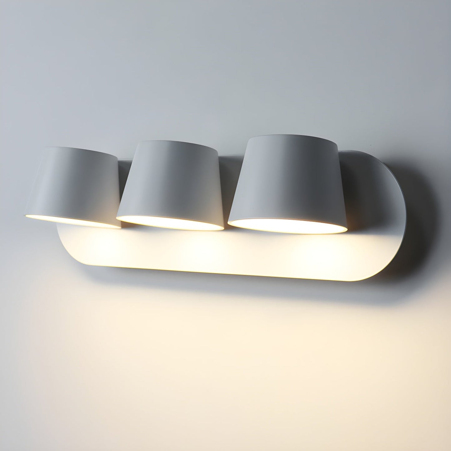Angle Adjustable Wall Lamp | Metal & Acrylic | Black or White