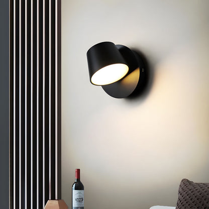 Angle Adjustable Wall Lamp | Metal & Acrylic | Black or White