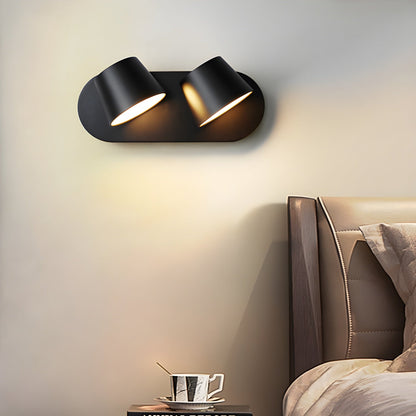 Angle Adjustable Wall Lamp | Metal & Acrylic | Black or White