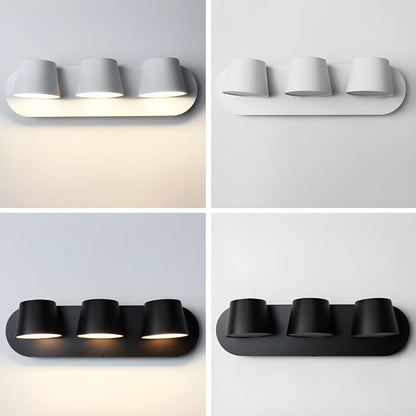 Angle Adjustable Wall Lamp | Metal & Acrylic | Black or White