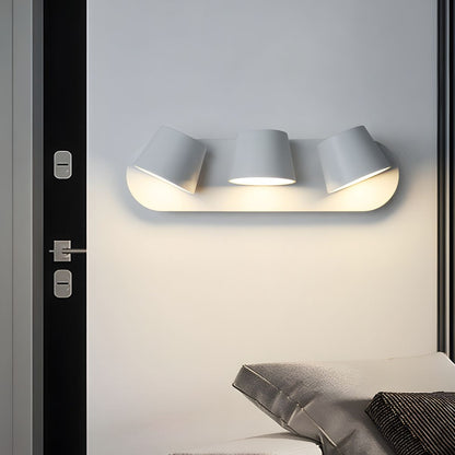 Angle Adjustable Wall Lamp | Metal & Acrylic | Black or White