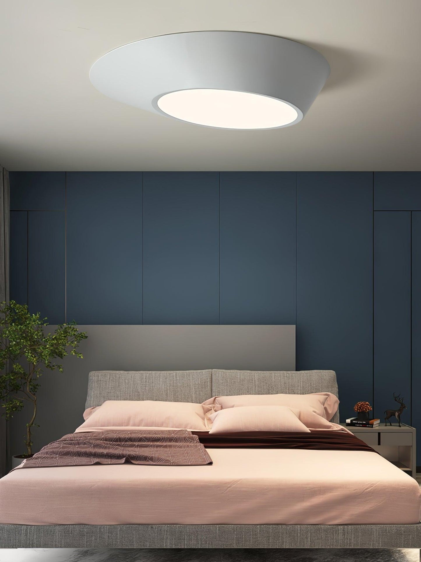 Angled Ceiling Light | Iron, Metal, Acrylic | Black, White