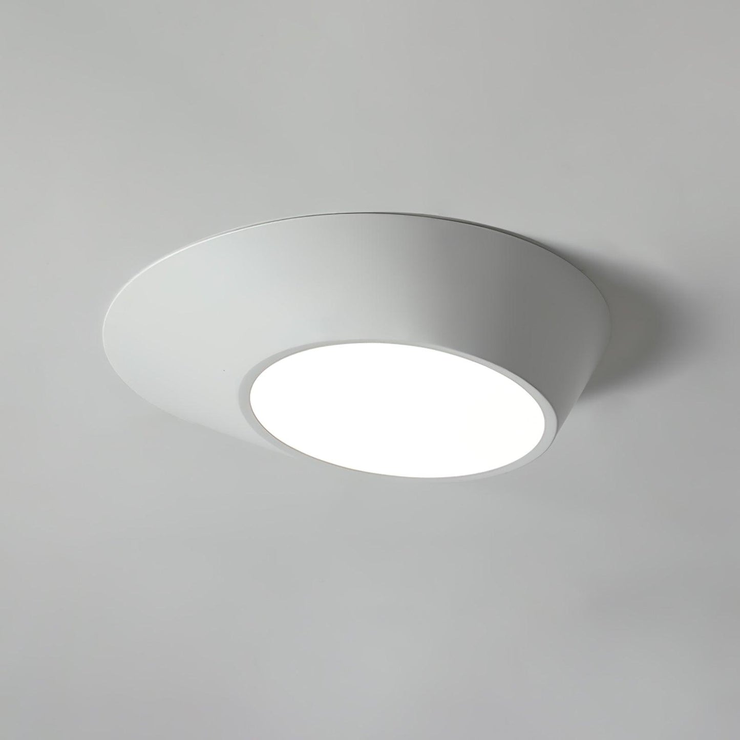 Angled Ceiling Light | Iron, Metal, Acrylic | Black, White