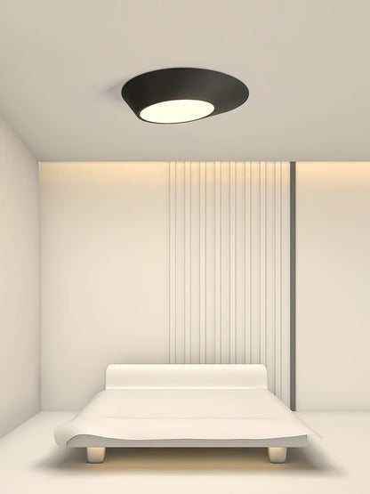 Angled Ceiling Light | Iron, Metal, Acrylic | Black, White