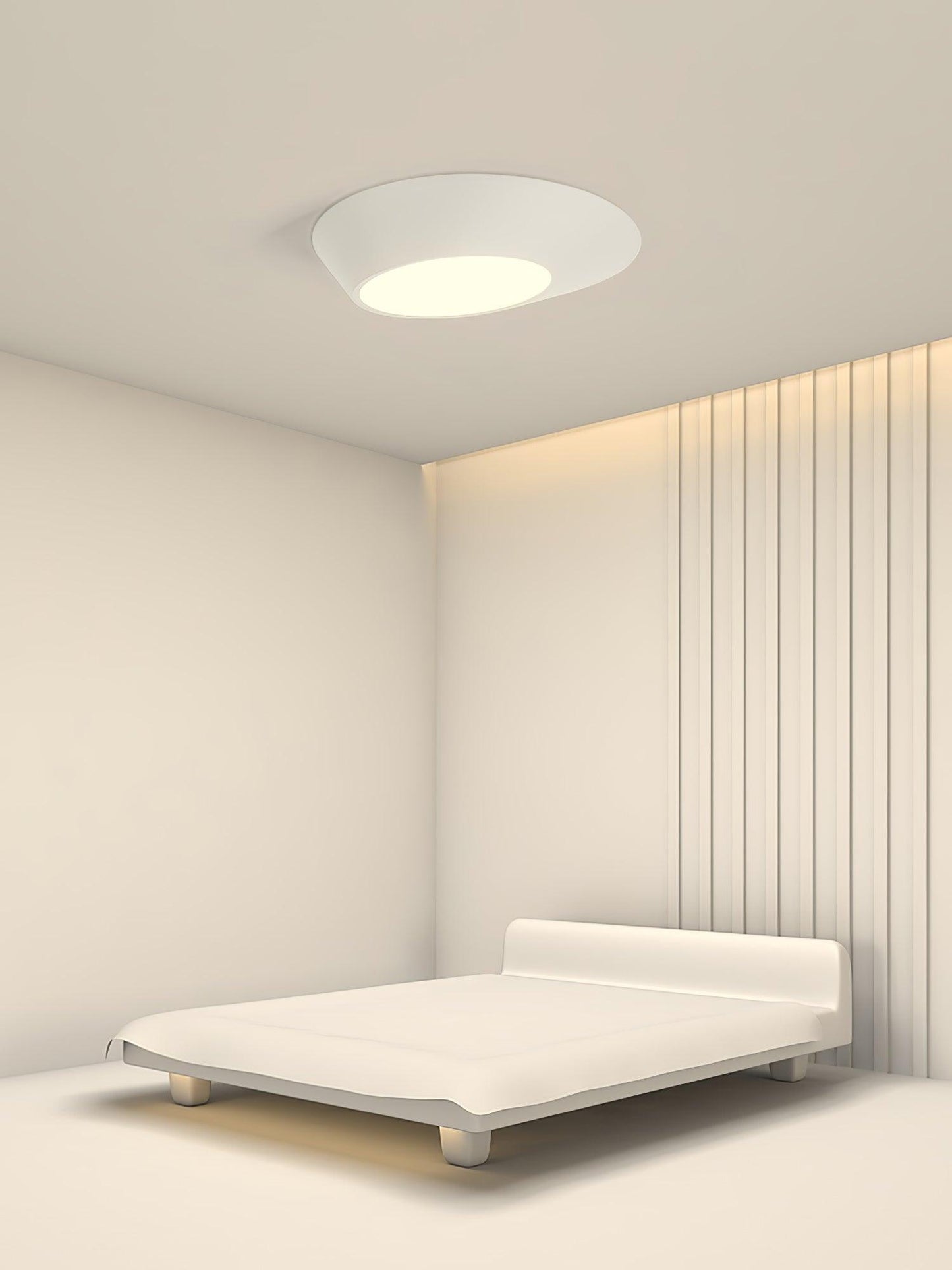 Angled Ceiling Light | Iron, Metal, Acrylic | Black, White