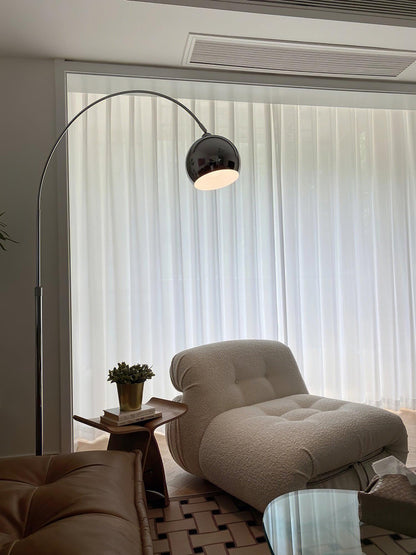 Angler Floor Lamp | Adjustable Metal Design | Black, Chrome, White