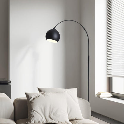 Angler Floor Lamp | Adjustable Metal Design | Black, Chrome, White
