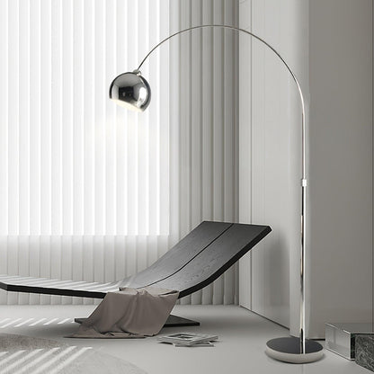 Angler Floor Lamp | Adjustable Metal Design | Black, Chrome, White