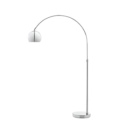 Angler Floor Lamp | Adjustable Metal Design | Black, Chrome, White