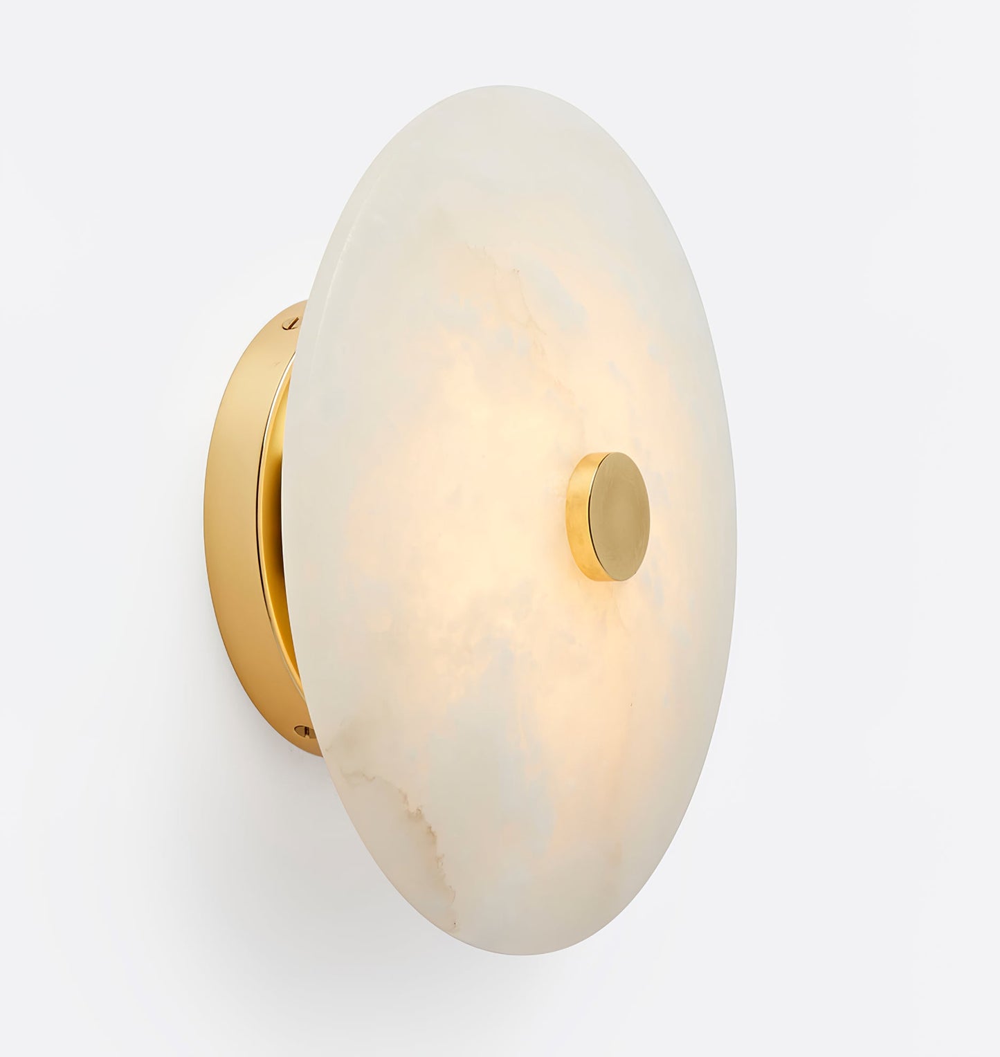 Ankeny Ceiling Lamp | Alabaster Shades | Brass/Black
