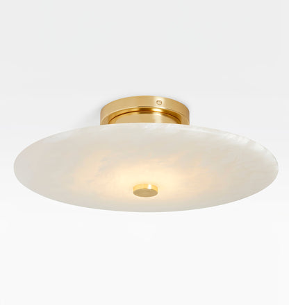 Ankeny Ceiling Lamp | Alabaster Shades | Brass/Black