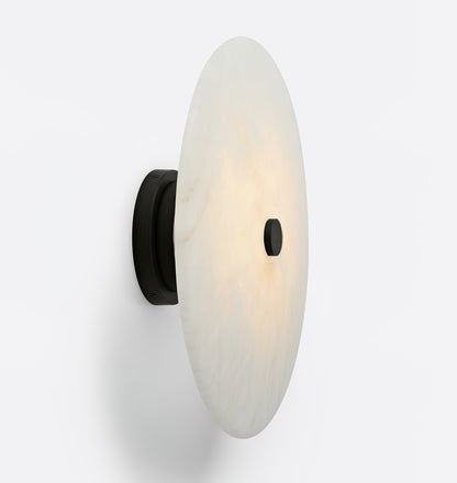 Ankeny Ceiling Lamp | Alabaster Shades | Brass/Black
