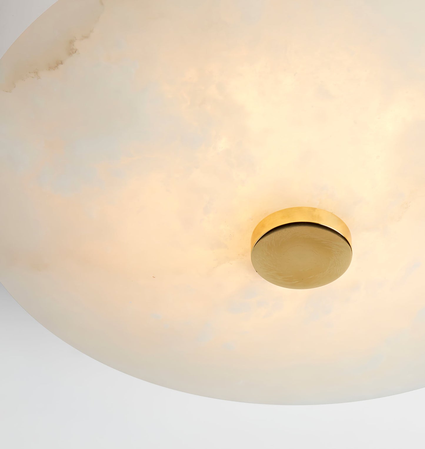 Ankeny Ceiling Lamp | Alabaster Shades | Brass/Black