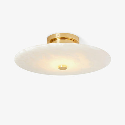 Ankeny Ceiling Lamp | Alabaster Shades | Brass/Black