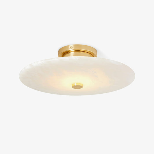 Ankeny Ceiling Lamp | Alabaster Shades | Brass/Black