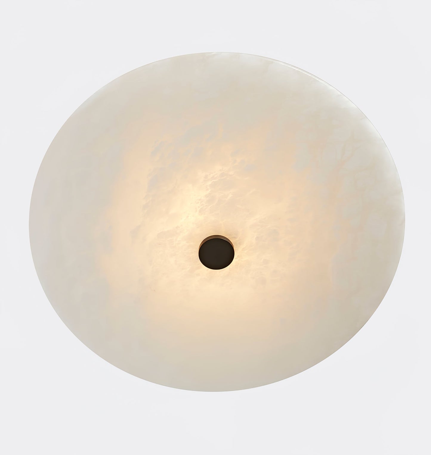 Ankeny Ceiling Lamp | Alabaster Shades | Brass/Black