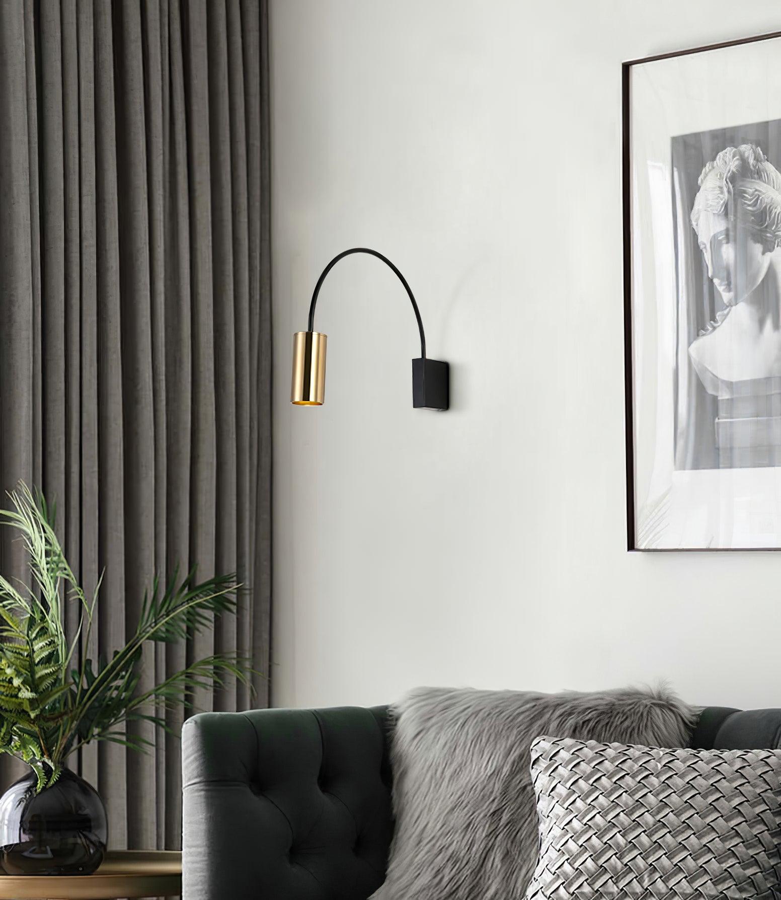 Antonella Wall Lamp | Metal | Black/Gold