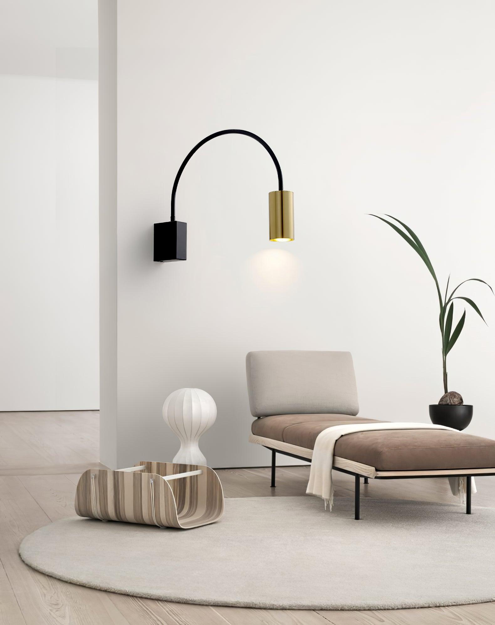 Antonella Wall Lamp | Metal | Black/Gold