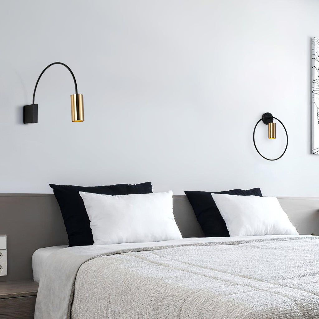 Antonella Wall Lamp | Metal | Black/Gold