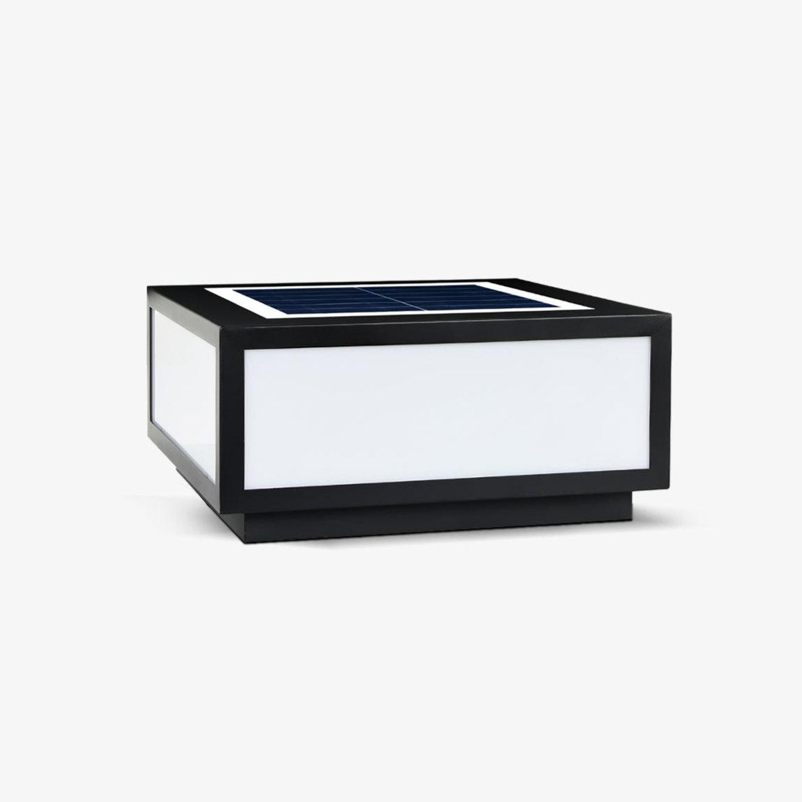 Outdoor Solar Post Light | Stainless Steel & Acrylic | Black & White