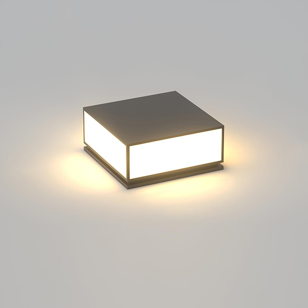 Outdoor Solar Post Light | Stainless Steel & Acrylic | Black & White