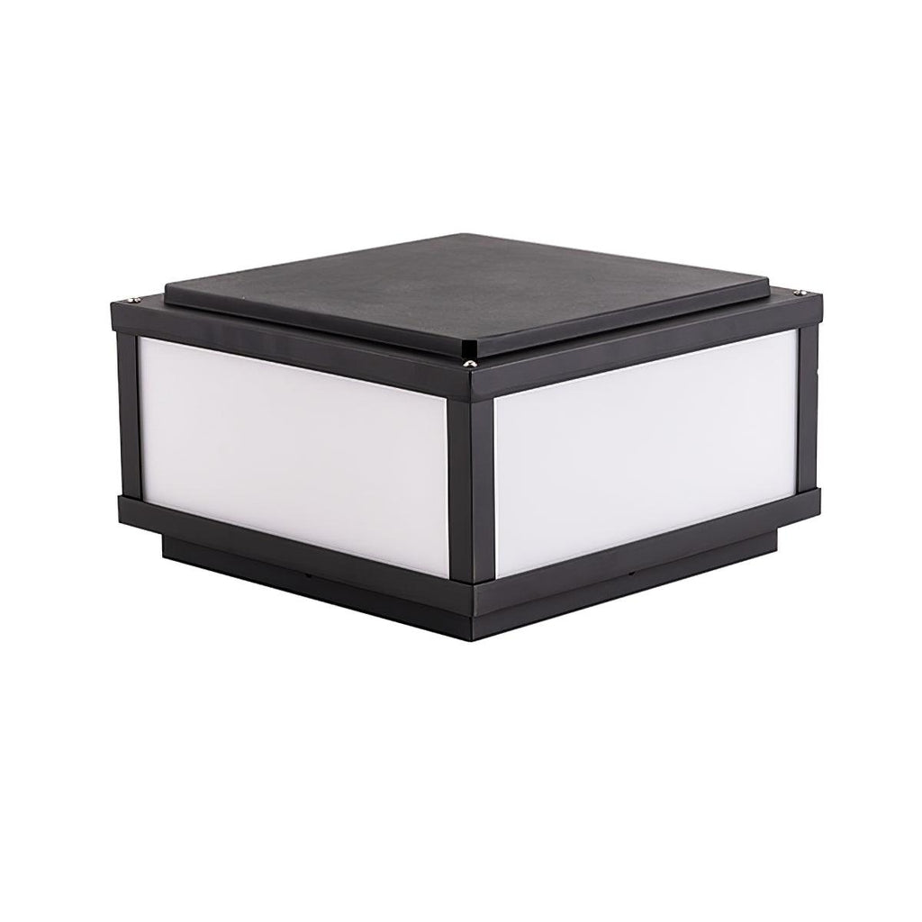 Outdoor Solar Post Light | Stainless Steel & Acrylic | Black & White