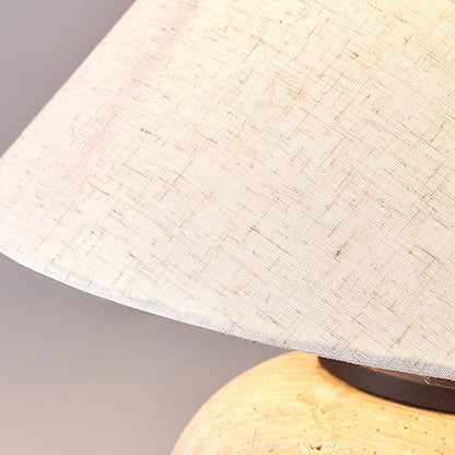 Aoji Table Lamp | Yellow Travertine | Beige