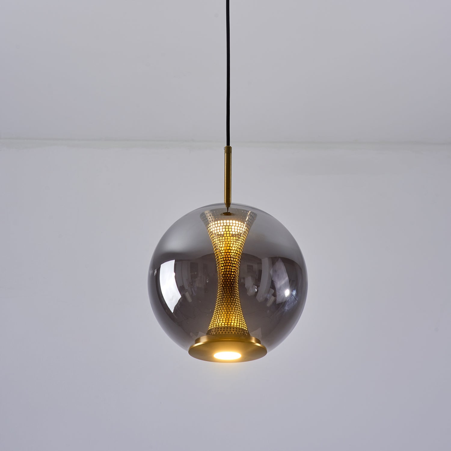 Apedo Pendant Light | Clear Glass & Metal | Gold Finish