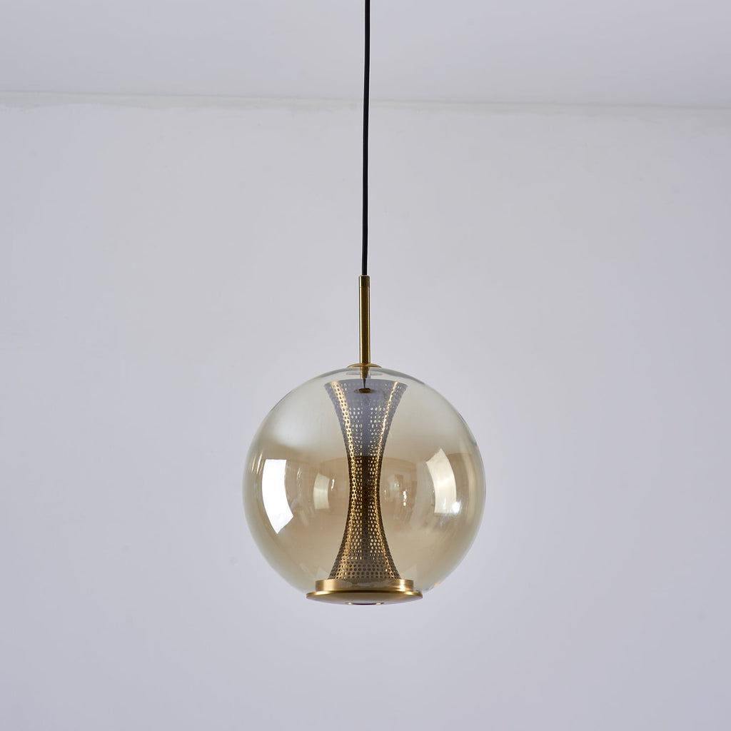 Apedo Pendant Light | Clear Glass & Metal | Gold Finish