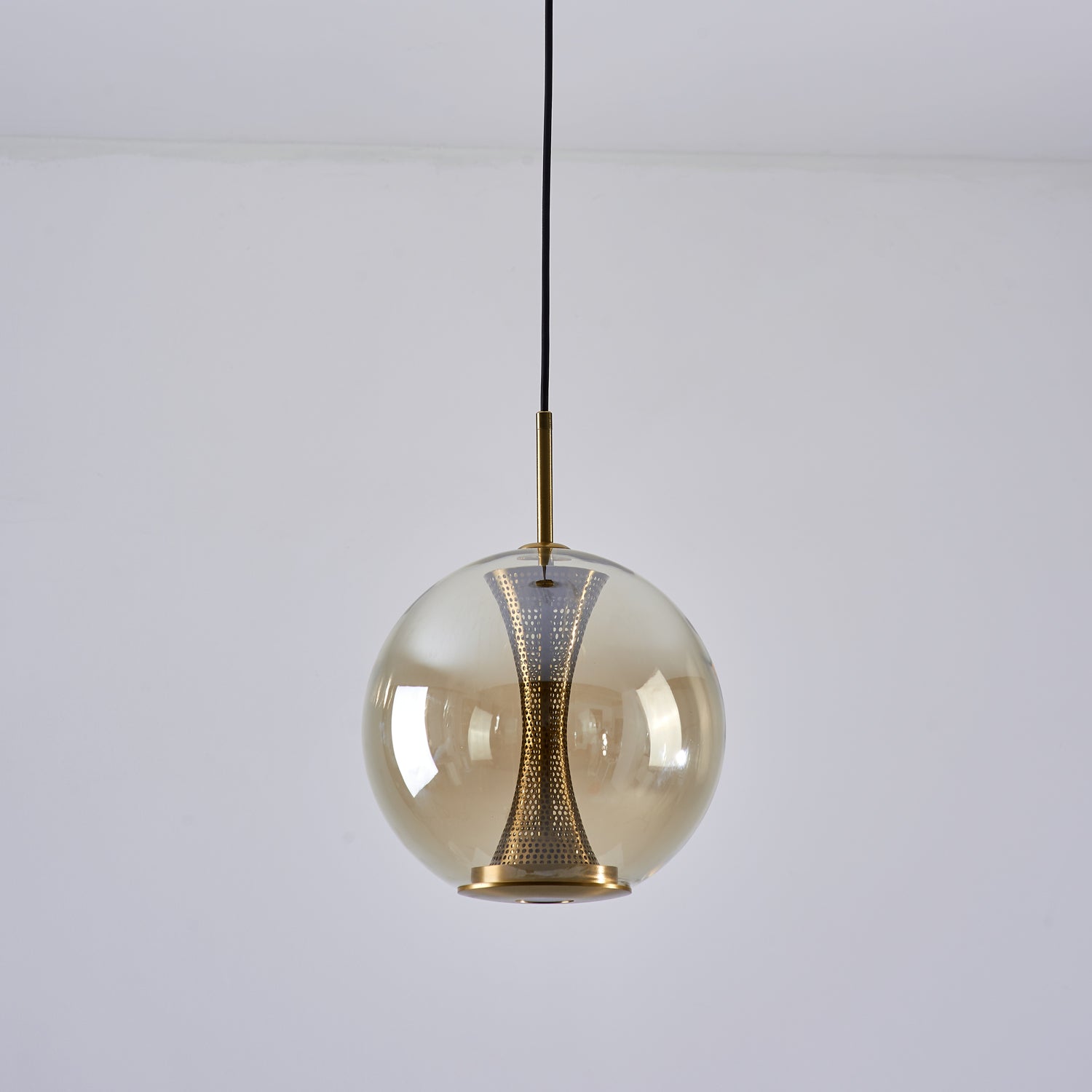 Apedo Pendant Light | Clear Glass & Metal | Gold Finish