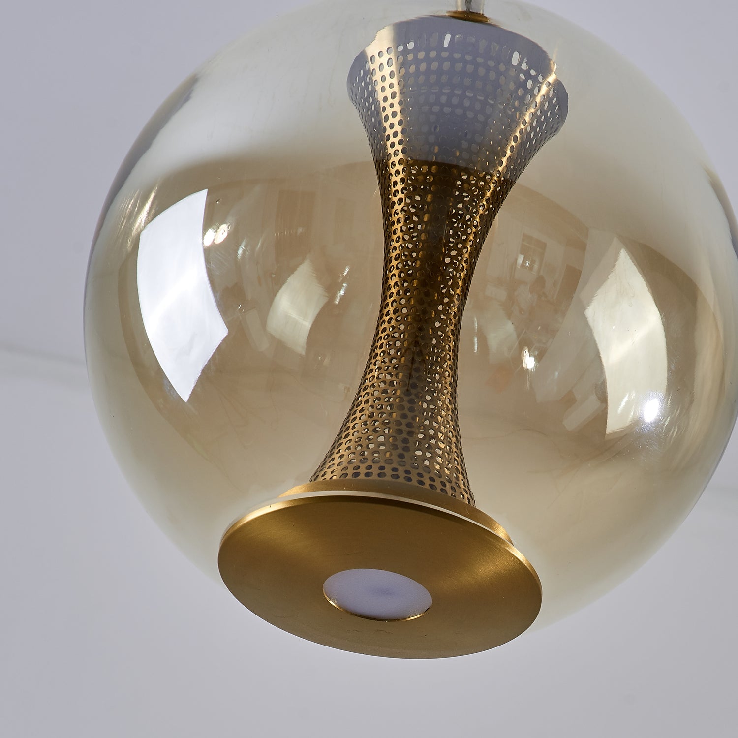 Apedo Pendant Light | Clear Glass & Metal | Gold Finish
