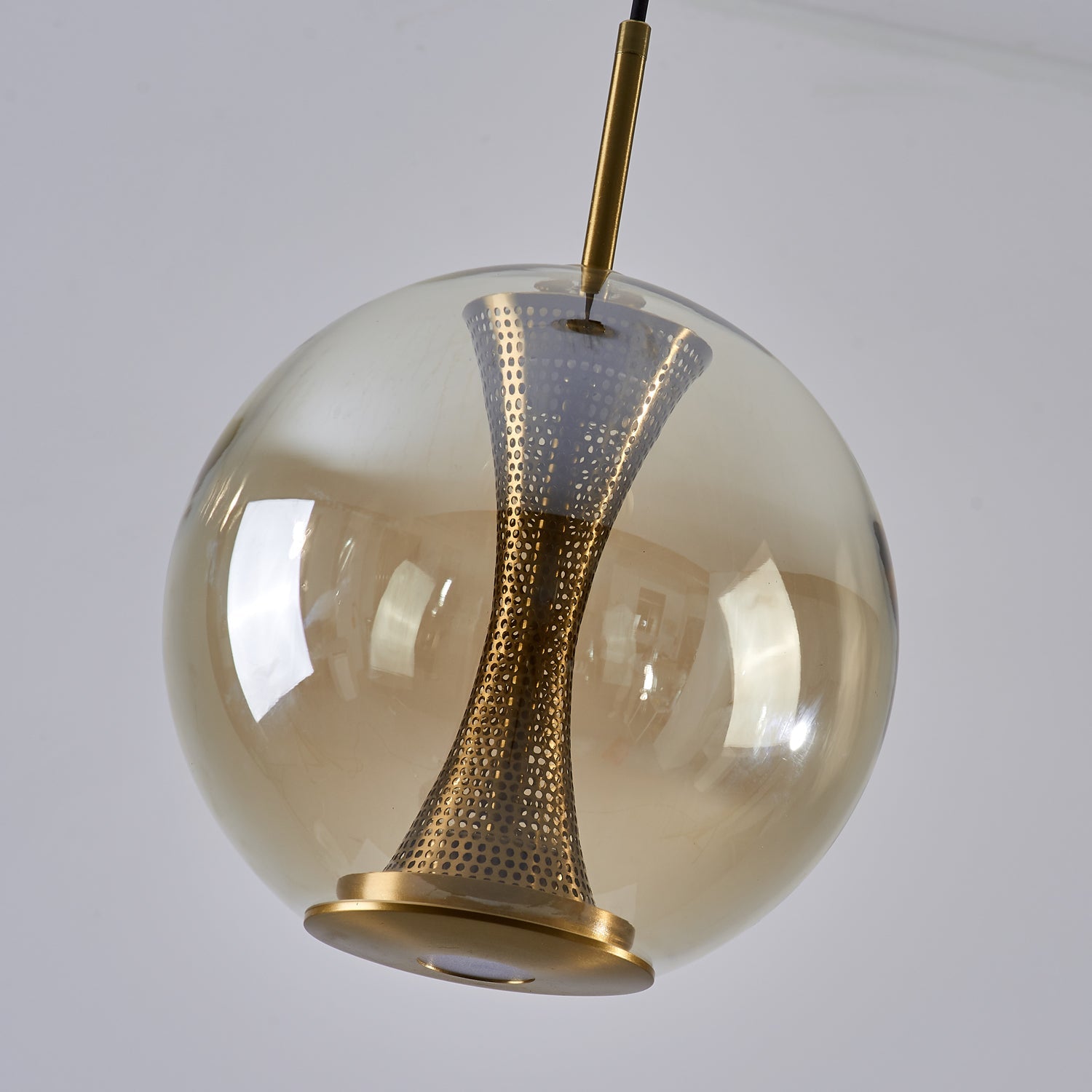 Apedo Pendant Light | Clear Glass & Metal | Gold Finish