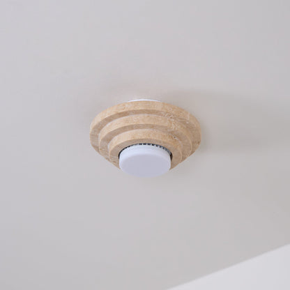 Aperture Ceiling Lamp | Yellow Travertine | Beige