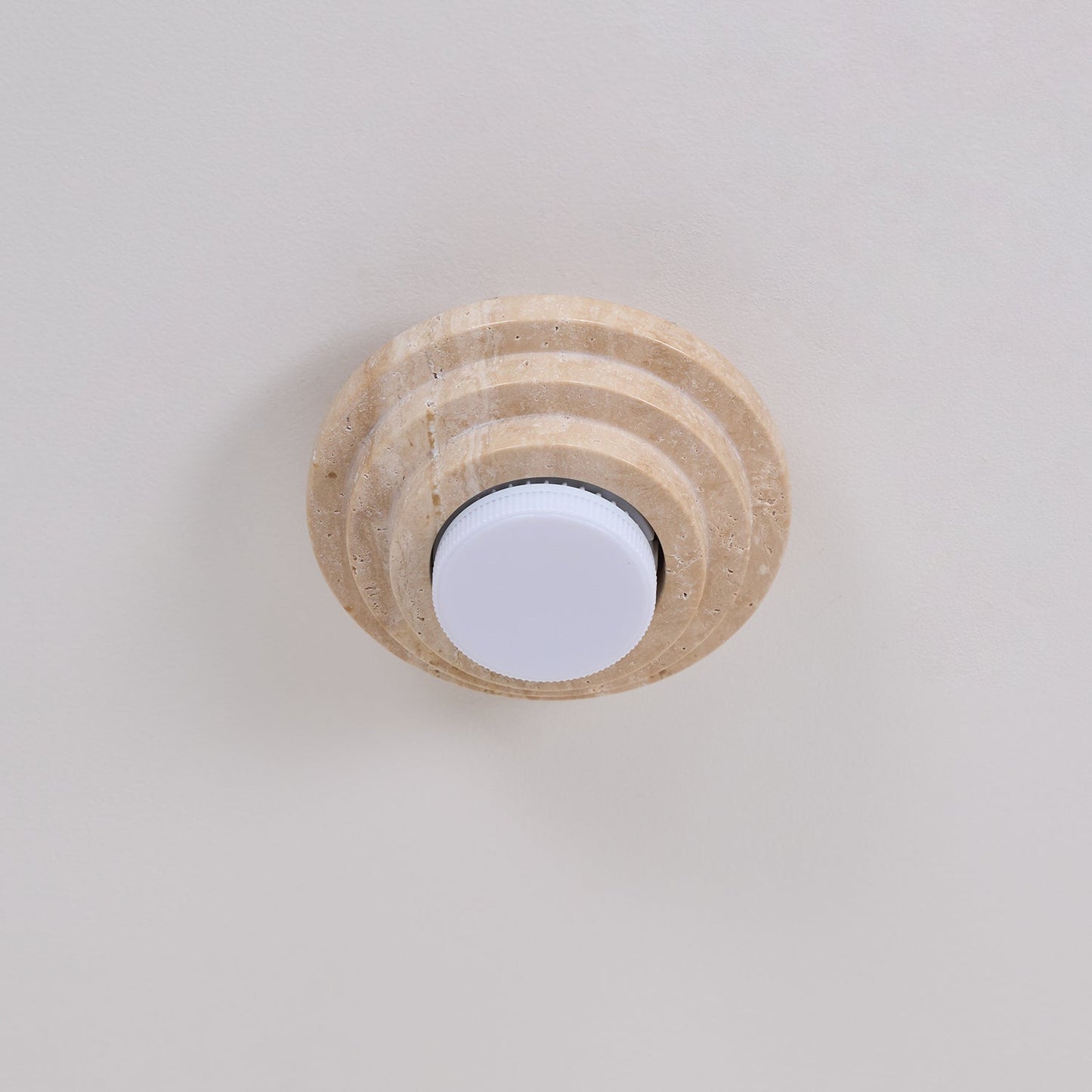 Aperture Ceiling Lamp | Yellow Travertine | Beige
