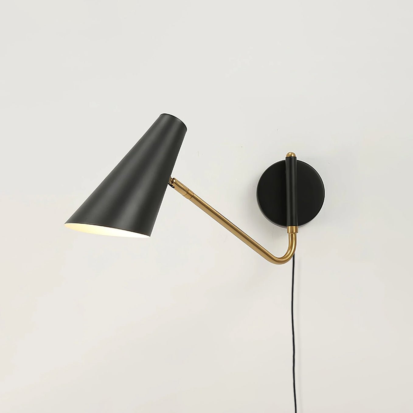 Apex Wall Sconce | Steel, Aluminum | Black, White, Gold