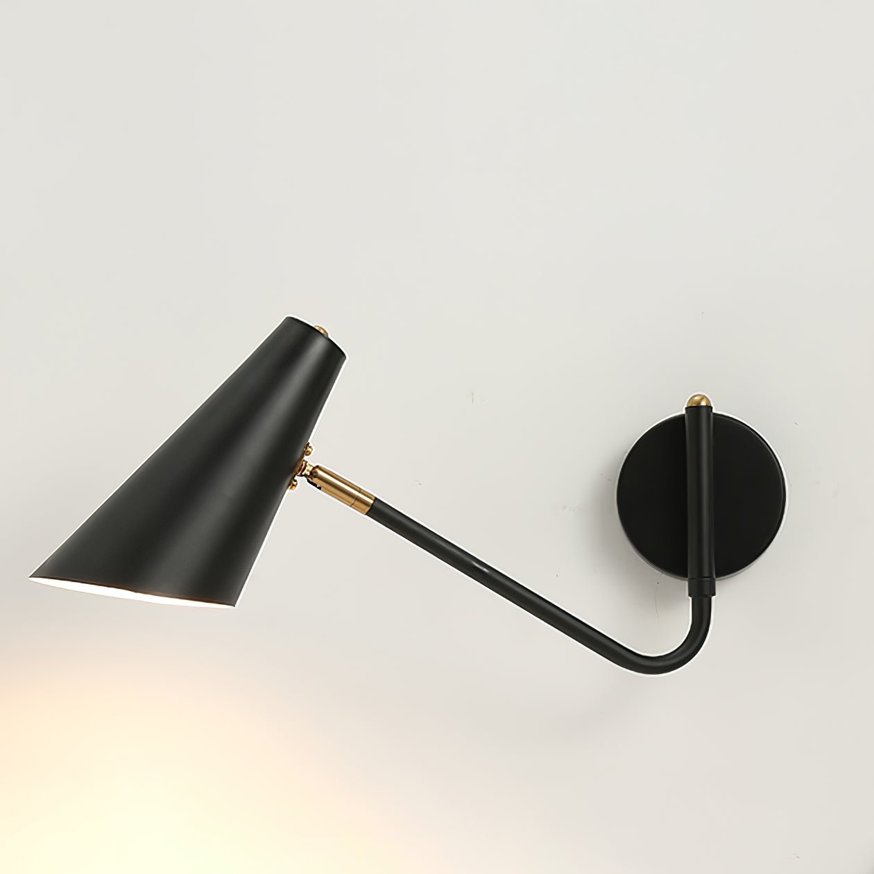 Apex Wall Sconce | Modern Minimalist Design | Black & Brass Finish