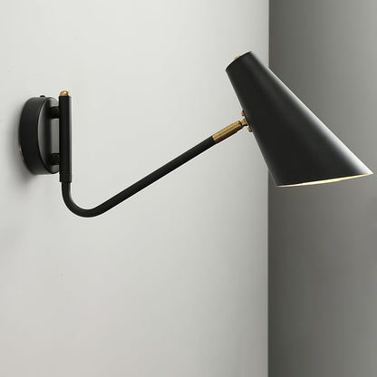 Apex Wall Sconce | Modern Minimalist Design | Black & Brass Finish
