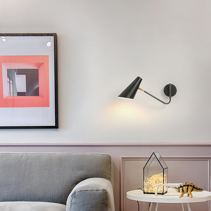 Apex Wall Sconce | Modern Minimalist Design | Black & Brass Finish